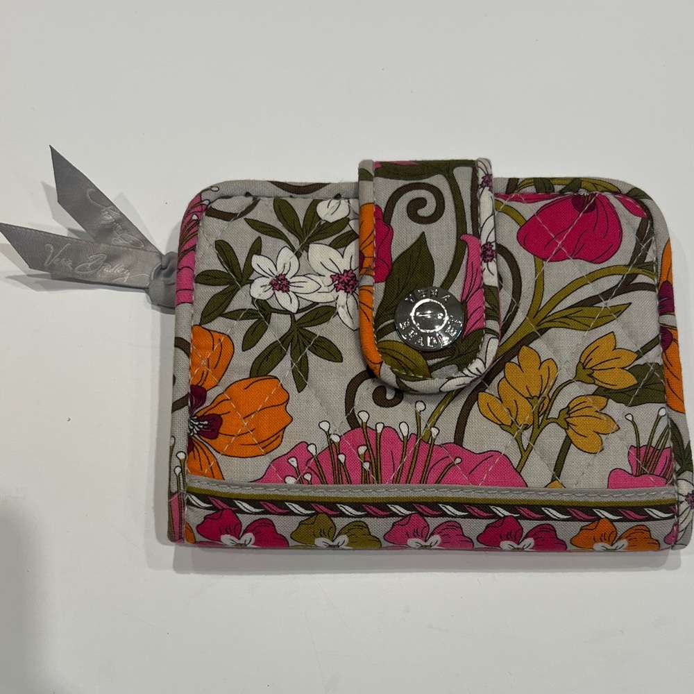 Vera Bradley Pink and Orange Floral Wallet